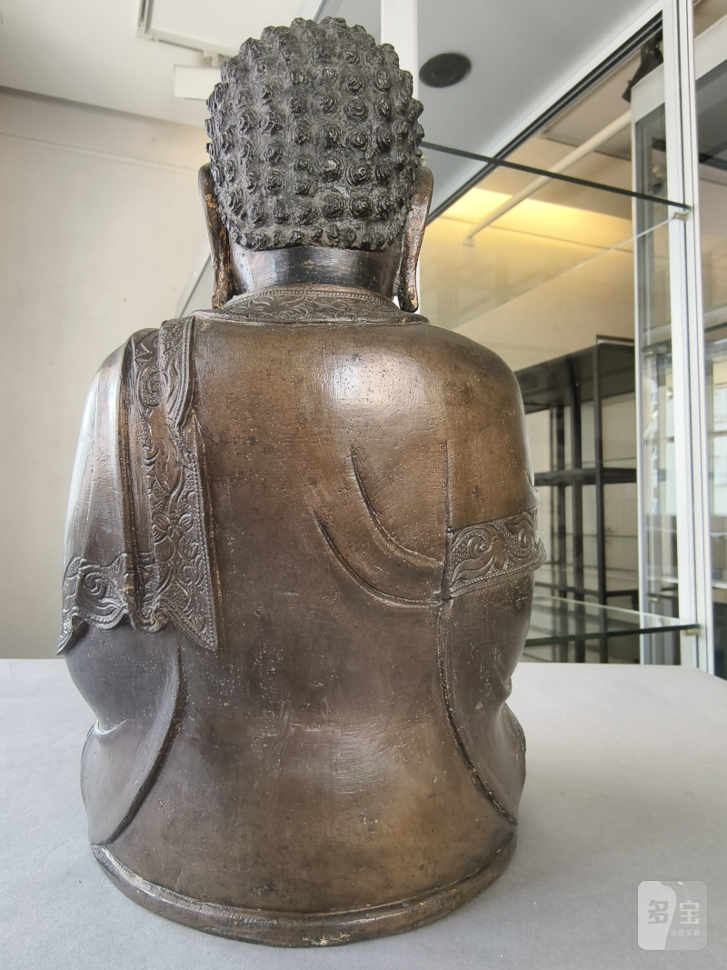 A BRONZE FIGURE OF BUDDHA SHAKYAMUNI - 图7